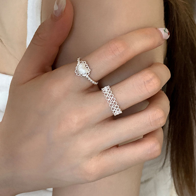 Lace Heart Ring