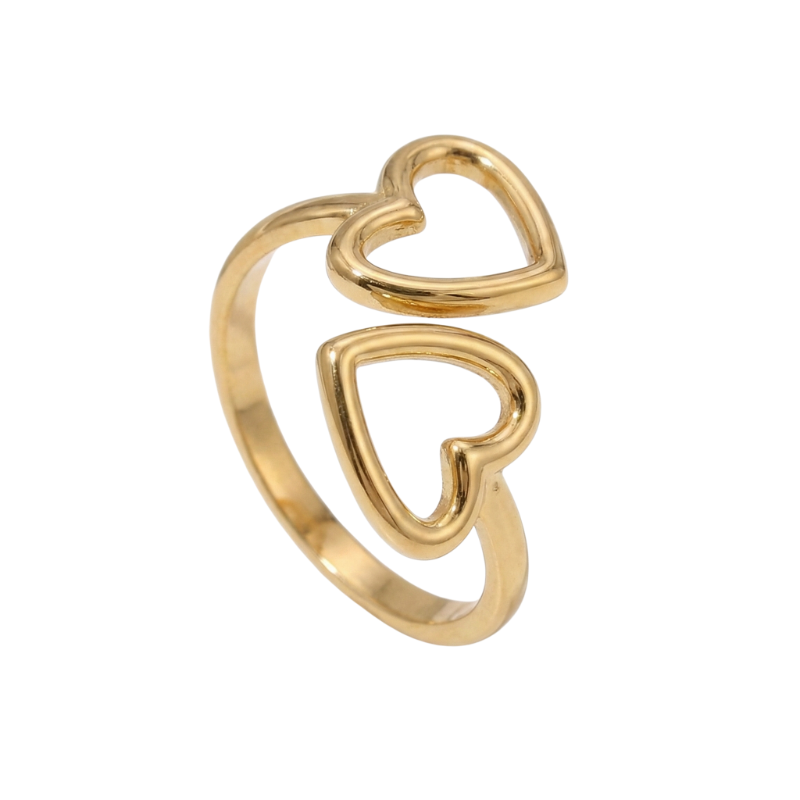 Double Heart Ring