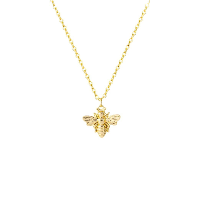 Gold Bee Necklace