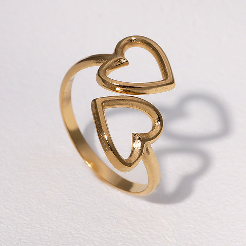 Double Heart Ring