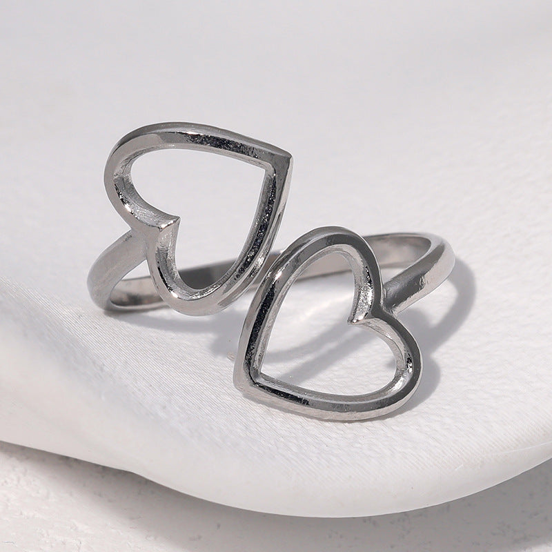 Double Heart Ring