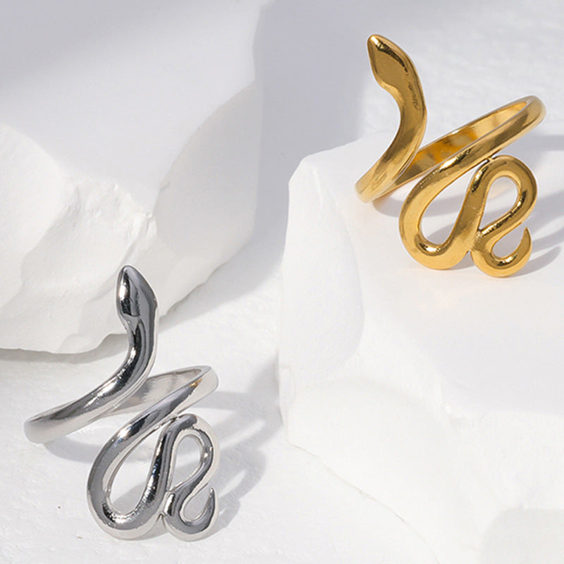 Snake-shaped Adjustable Ring