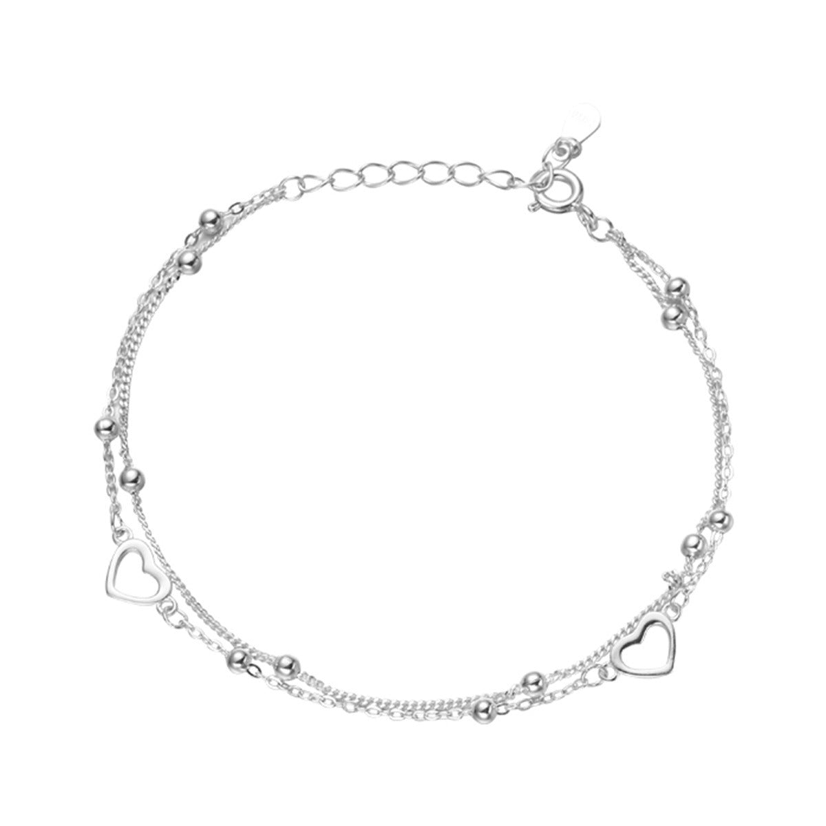 Silver Heart Bracelet
