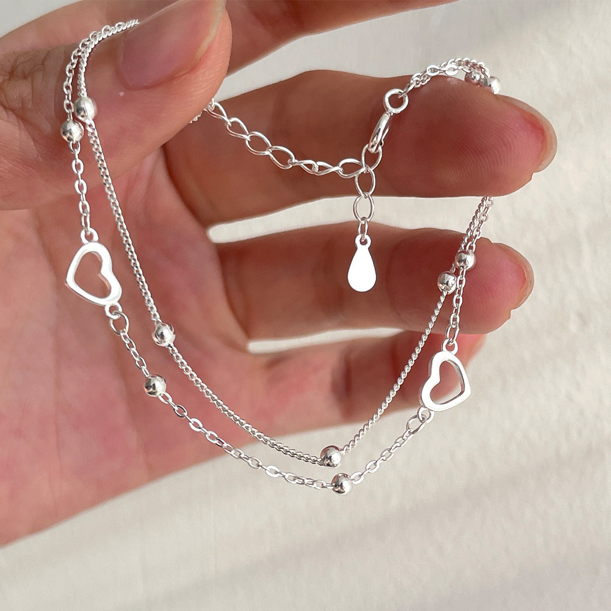 Silver Heart Bracelet