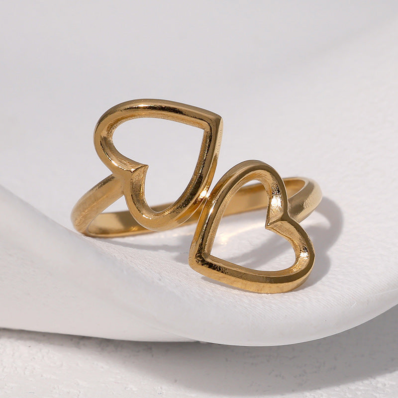 Double Heart Ring