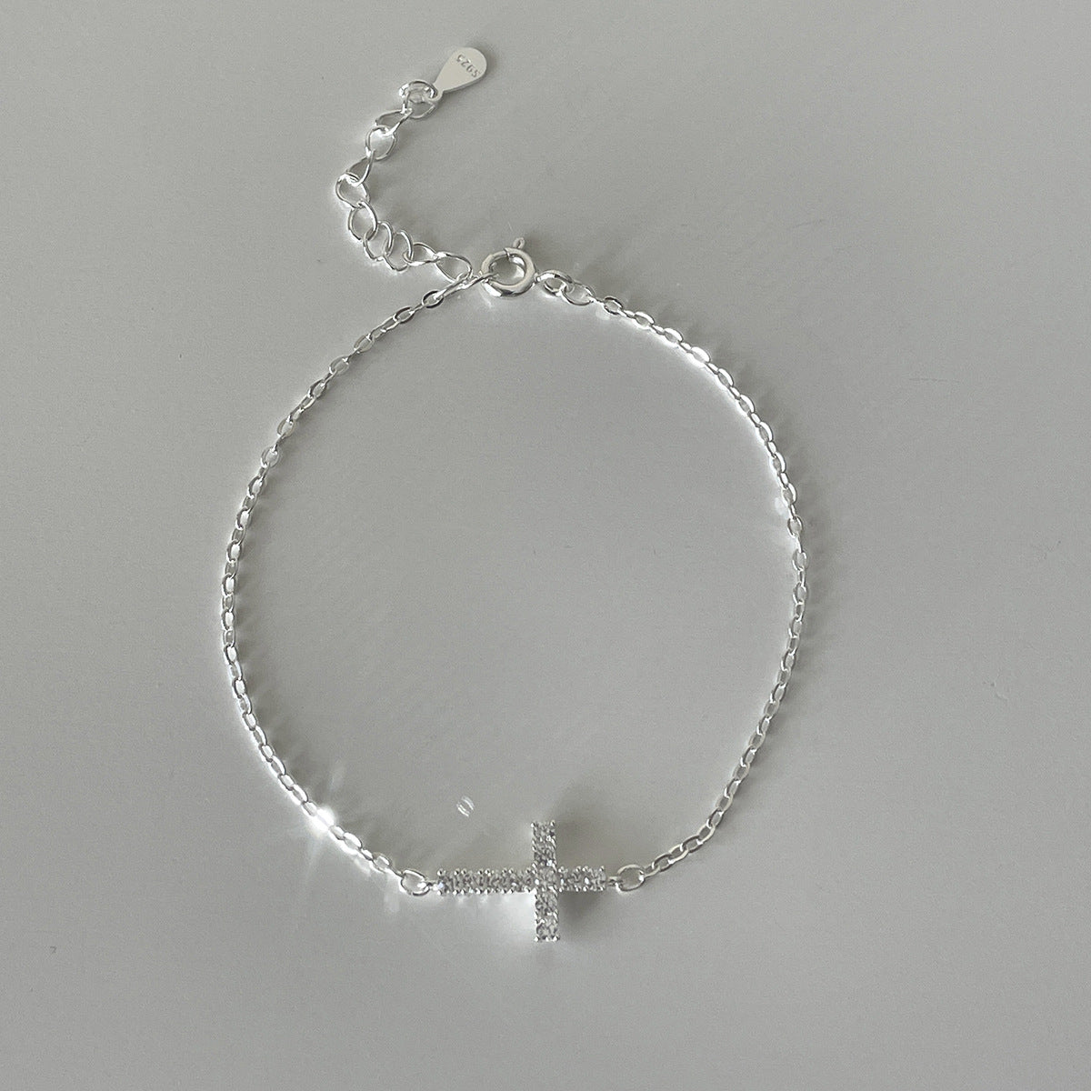 Silver Cross Bracelet
