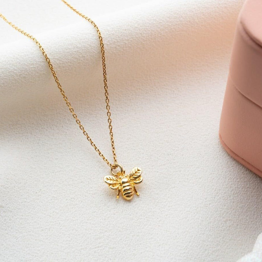 Gold Bee Necklace
