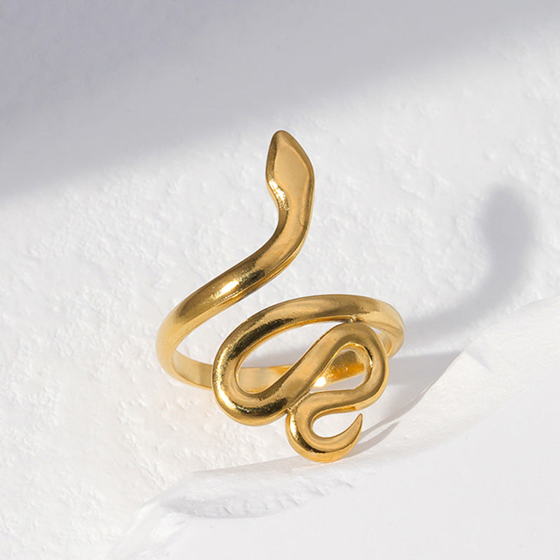 Snake-shaped Adjustable Ring