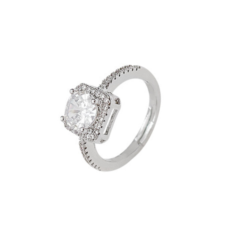 Square Moissanite Ring